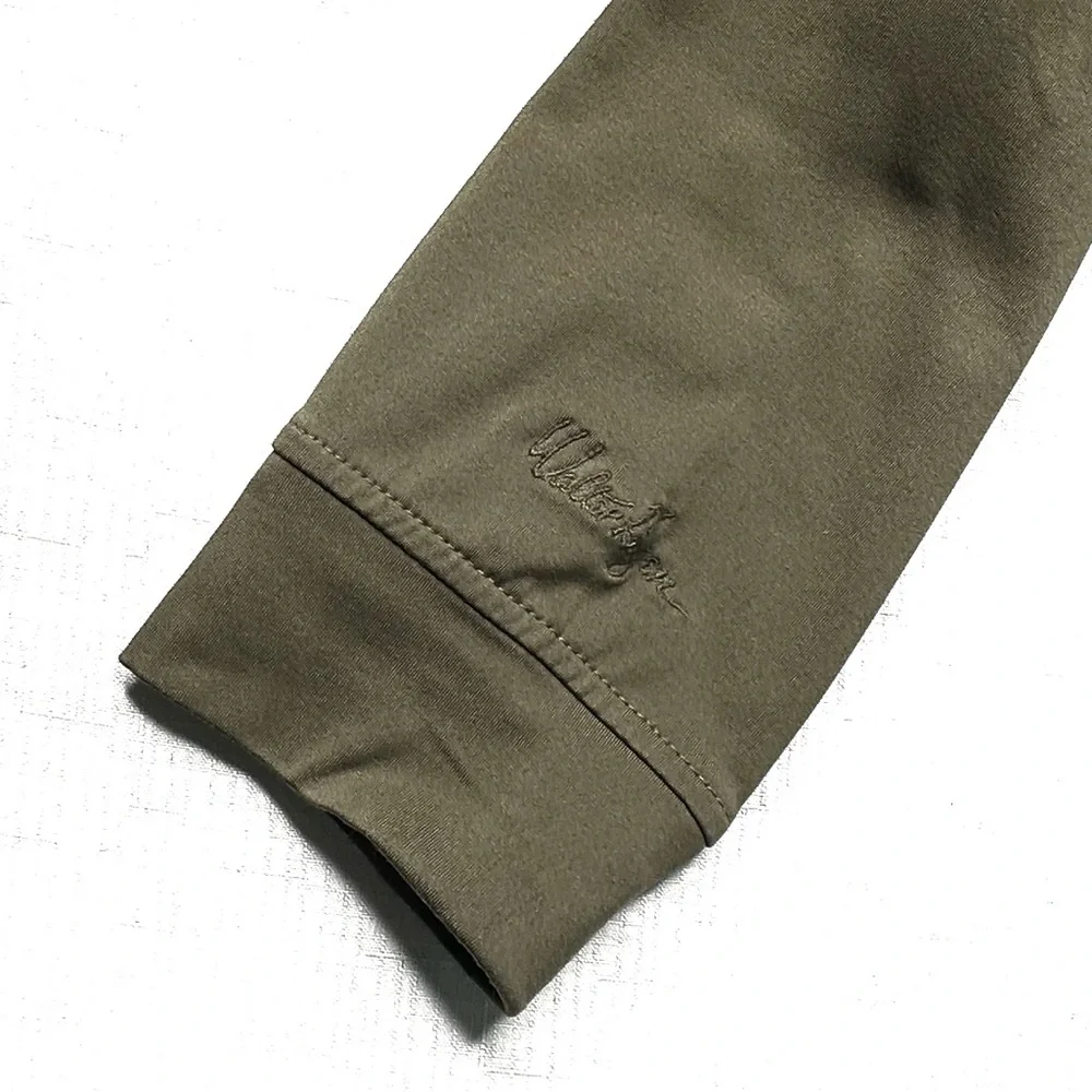 Walter Hagen Olive Green Long Sleeve Stretch Golf Polo Shirt Men’s XXL